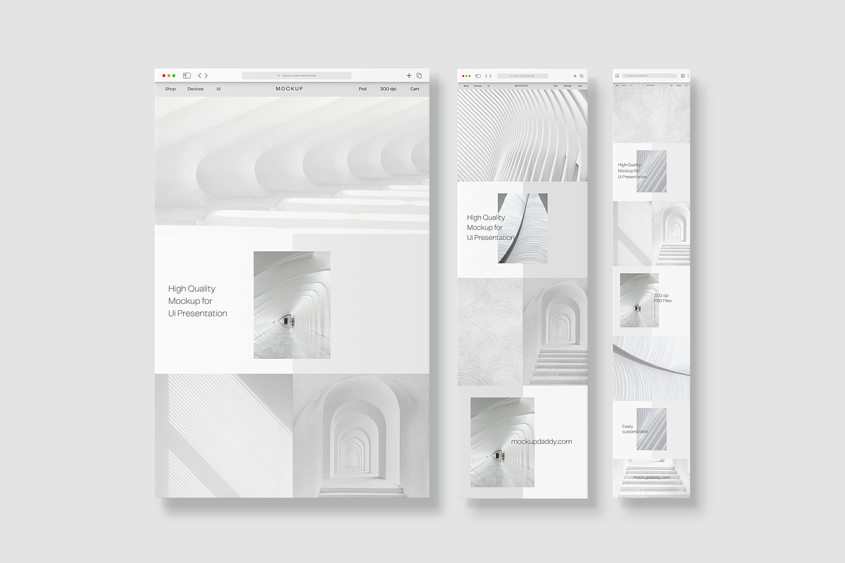 Clean Responsive Web & App UI Mockup, a Device Mockup by Mockupdaddy (Photo 6 of 40)