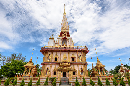 Wat chaitararam temple containing chalong, wat, and chaitararam, an Architecture Photo by yongkiet jitwattanatam