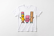 School Supplies Cartoon PNG Tshirt, an Education Illustration by zahidhossainalif (Thumbnail 2 of 4)