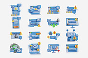 Web Spam & Fake Content 3D Icon Set, an Object 3D Model by Eklip Studio (Thumbnail 1 of 2)