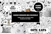 Hand drawn big bundle with animals, an Animal Illustration by Alona Savchuk (Thumbnail 1 of 21)