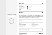 Resume Template / CV Template, a Resume Template by Resume21 (Thumbnail 4 of 5)