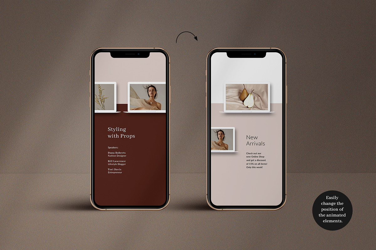 Animated Mobile Device Insta Pack, a Social Media Template by Ruby&Heart Studio (Photo 6 of 7)