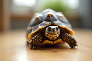 Small Pet Turtle Looking Toward The, a Photo by LOGOCREATIVE