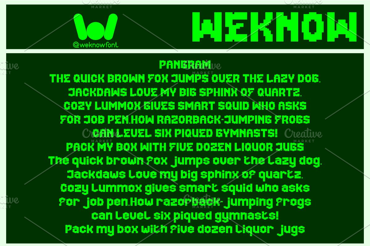 Equalizer font, a Font by weknow (Photo 6 of 8)