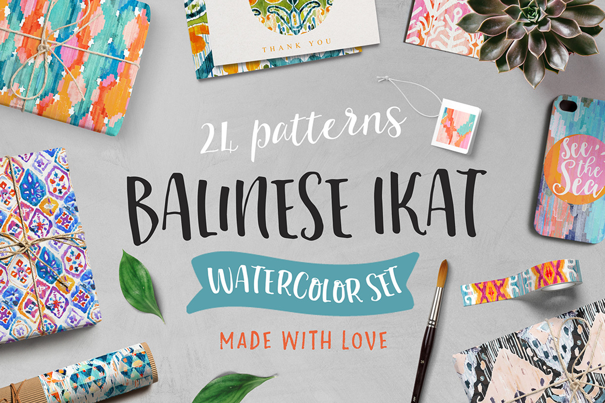 Balinese Ikat, a Pattern Graphic by Nicetoseeya (Photo 1 of 11)