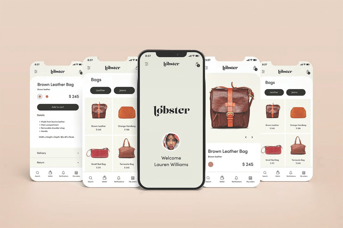 Smartphone Screen Mockup –Mobile App, an iPhone Mockup by DesignRushMarket (Photo 6 of 12)