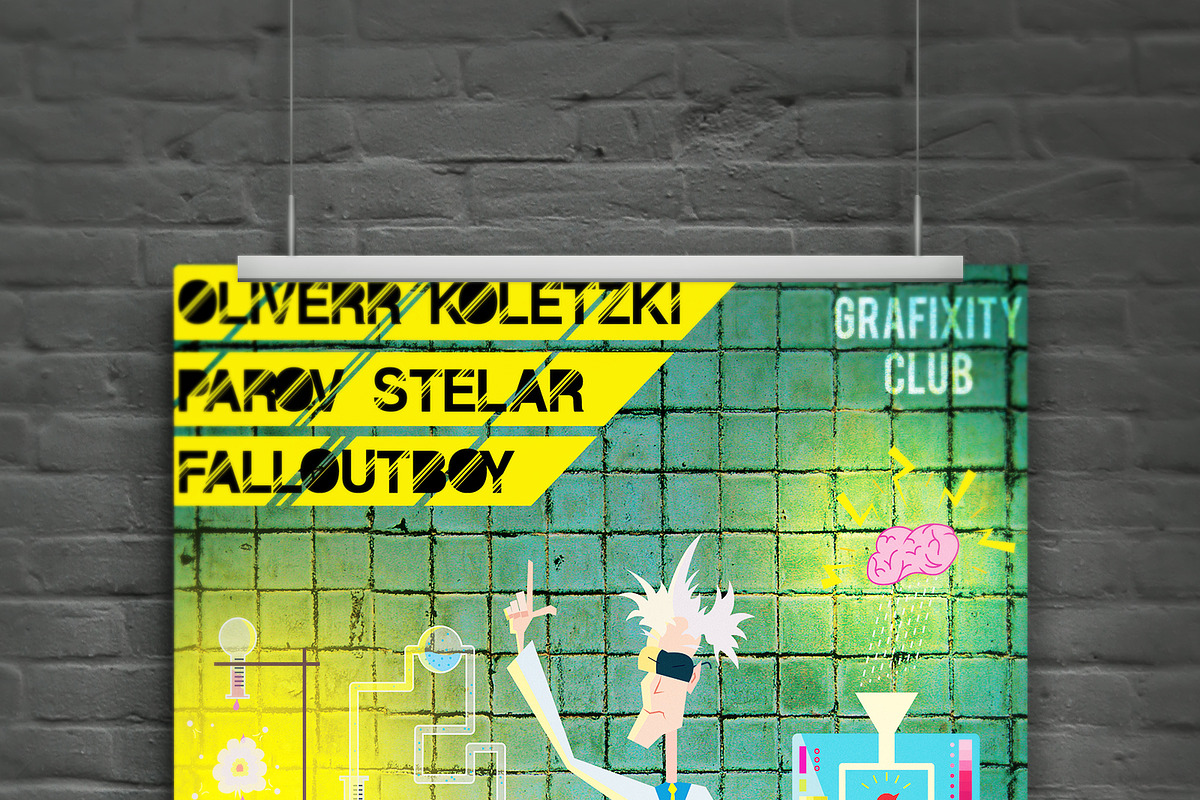Experimentalist Psychedelic Lab, a Flyer Template by VectorBurn (Photo 5 of 5)