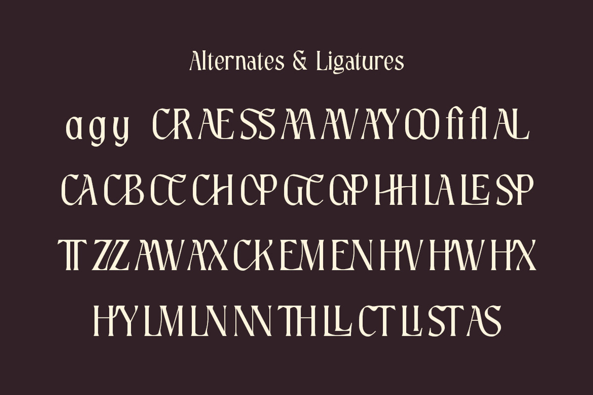 Luxustile – Elegant Serif Font, a Serif Font by MERCI STUDIO (Photo 9 of 9)