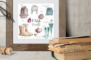Classics of the fall, Watercolor Set, an Object Graphic by Jeanina Vlad (Thumbnail 9 of 12)
