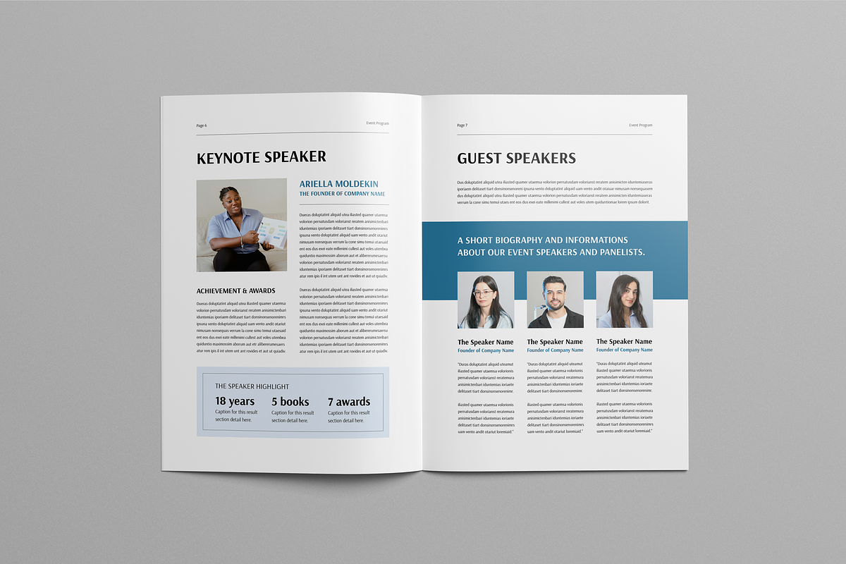 Event Program Brochure, a Brochure Template by Leaflove (Photo 4 of 10)