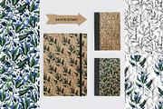 Lineart floral leaves patterns, a Texture Illustration by Dina Guiter (Thumbnail 19 of 20)
