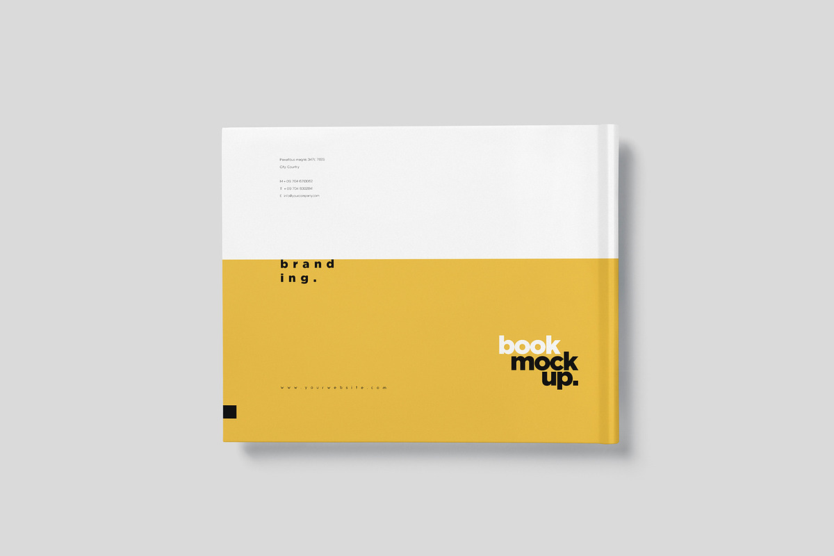 Landscape Book Branding Mockups, a Product Mockup by GfxFoundry (Photo 7 of 9)