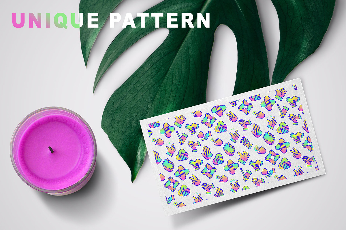 Gestures Patterns Collection, a Pattern Graphic by Alex Blogoodf (Photo 3 of 8)