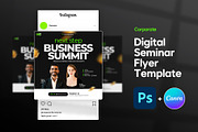 Seminar Digital Flyer | Canva & PSD, a Social Media Template by Vintage Impressions (Thumbnail 1 of 6)