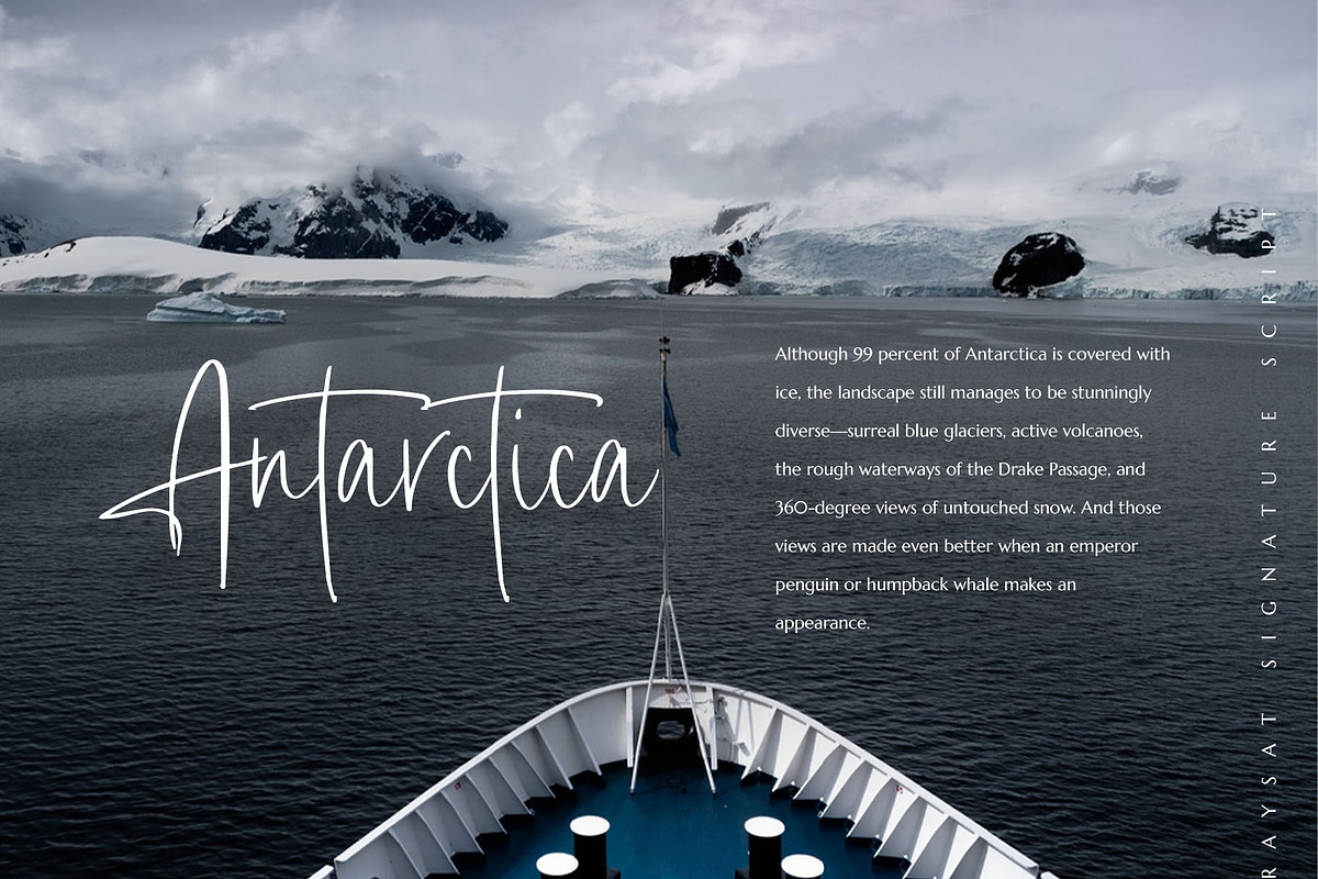 Raysat - Elegant Signature, a Script Font by Masanis (Photo 15 of 19)