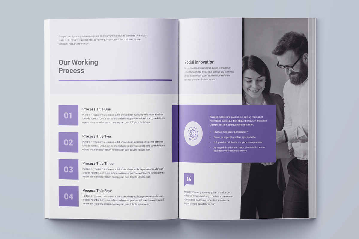 Company Profile Template | Canva, a Brochure Template by DesVert (Photo 3 of 6)