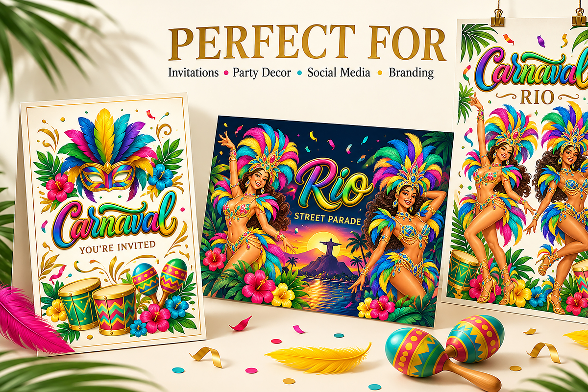Brazilian Carnival – 100 PNG Clipart, an Object Illustration by MarisoArt (Photo 3 of 9)