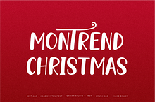 Montrend Christmas Font