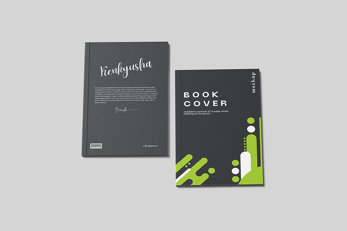 Book Cover Mockup, a Books & Magazine Mockup by NyakBiett (Photo 5 of 8)