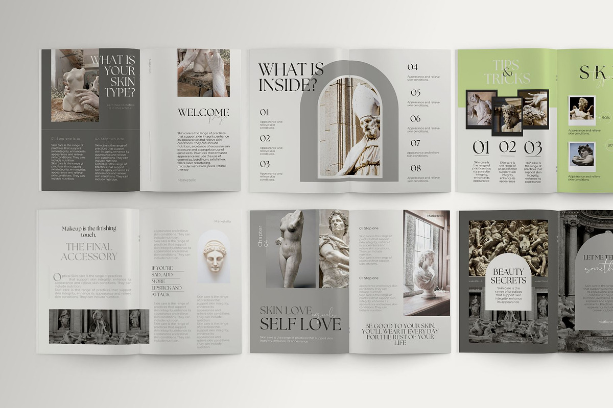 Ebook templates for CANVA, a Magazine Template by Marketello Studio (Photo 6 of 9)