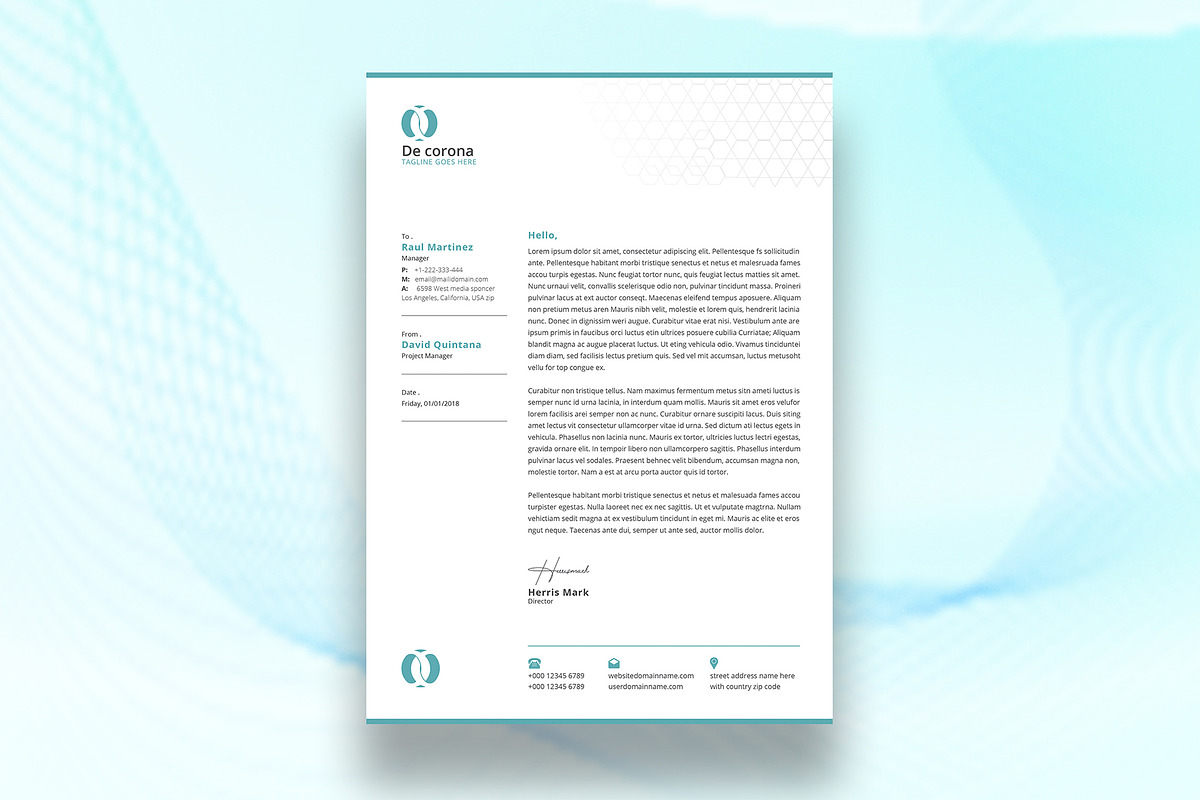 Canva Letterhead and Invoice Bundle, a Stationery Template by DesignDevisers (Photo 5 of 14)
