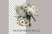 Green Boho Flower Clipart Bundle, a Decorative Illustration by Nicole Branger Art (Thumbnail 4 of 20)