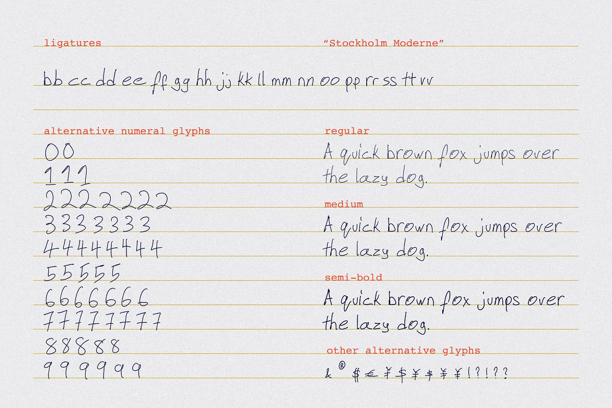 Stockholm Moderne // Casual Font, a Handwritten Font by PeachCreme (Photo 6 of 12)