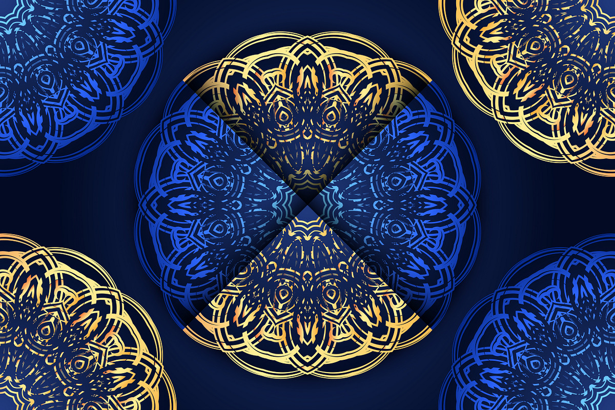 Mandala Oriental Floral art Bundle, a Background Graphic by NJ Himel (Photo 74 of 97)
