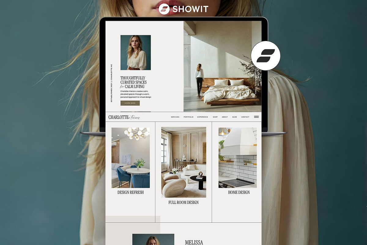 Interior Designer Website Template, a Websites & App Template by Superhero Design Co. (Photo 1 of 6)
