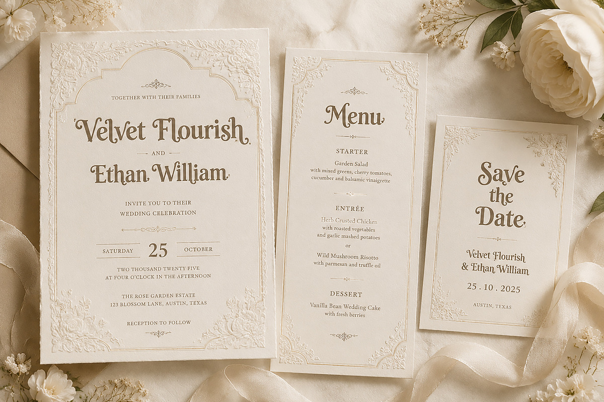 Velvet Flourish, a Script Font by Wow Magic (Photo 3 of 4)