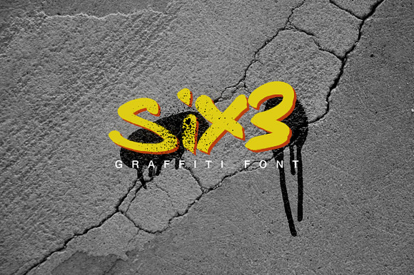 Six3 Graffiti Urban Tag Hip Hop Font preview 5