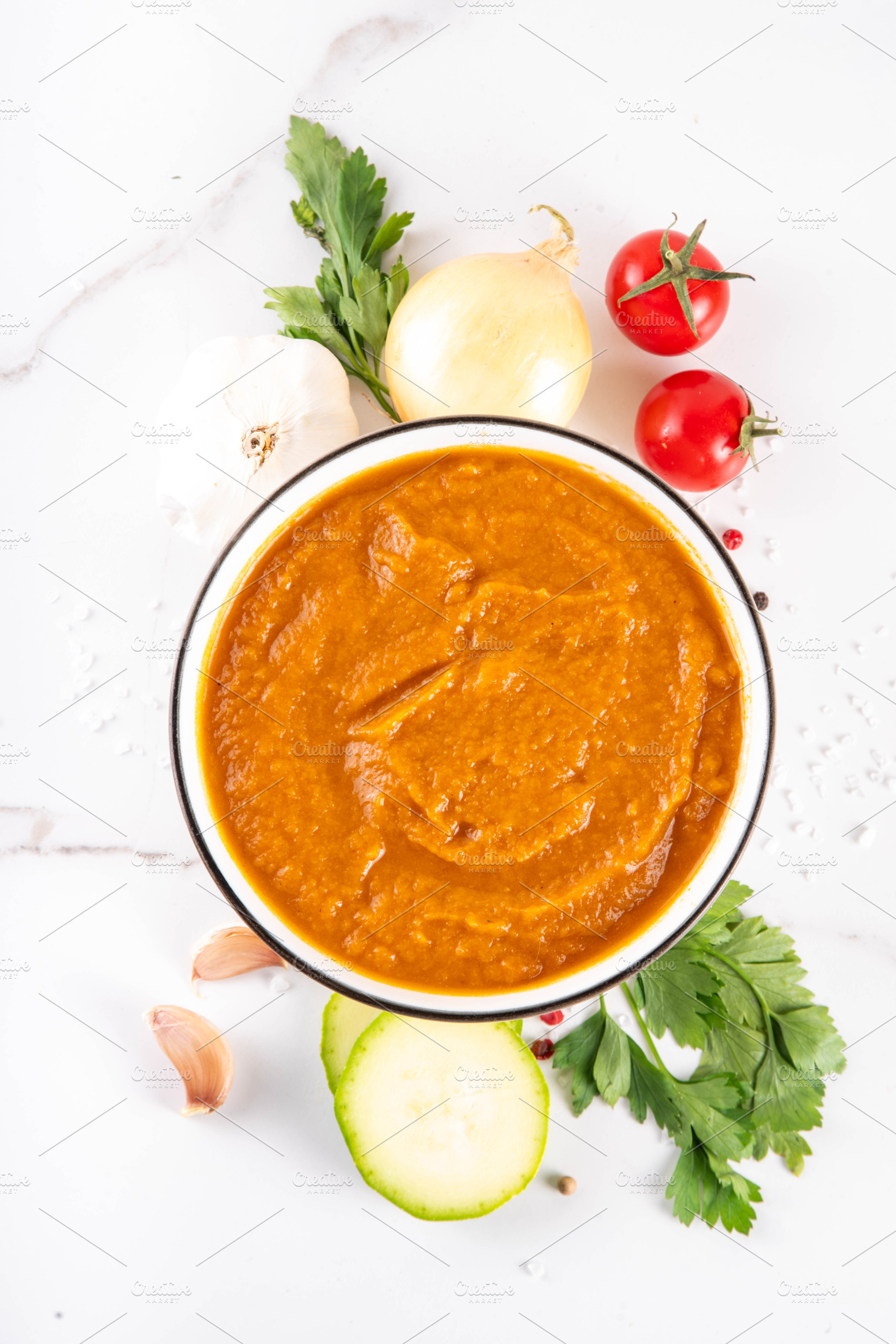 Zucchini squash caviar with carrots, onions, garlic and tomatoes, a Food & Drink Photo by Rimma