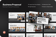 Business Proposal PowerPoint, a Presentation Template by SquidPixey (Thumbnail 1 of 7)