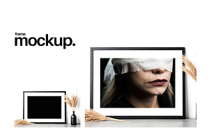 Frame Mockup #815, Black Landscape