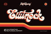 Eiutneck Script, a Script Font by ngene (Thumbnail 2 of 8)