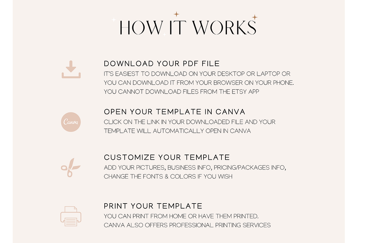 Cake Order form for Canva template