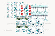 Medical Digital Paper Set | Healthca, a Pattern Graphic by GlamArtZhanna (Thumbnail 3 of 4)