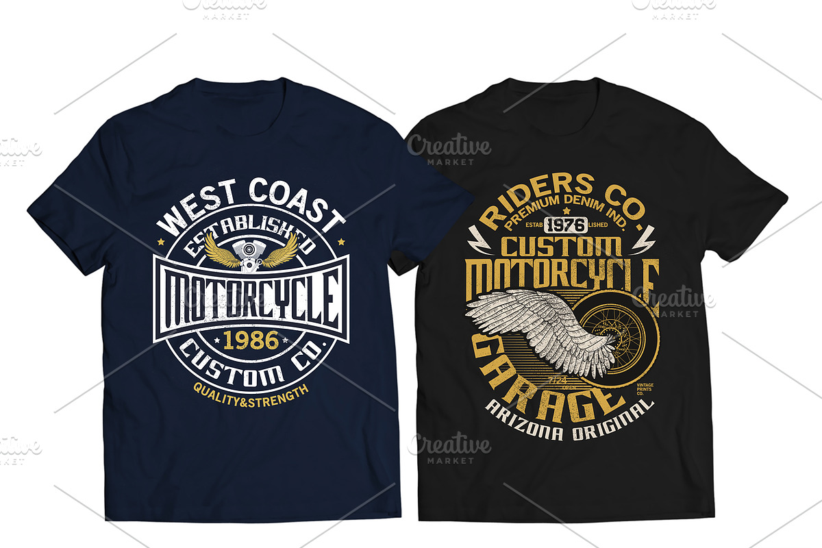 MOTORCYCLE CONCEPT TEE PRINT PACK, an Illustration by MKE Print Lab. (Photo 3 of 6)