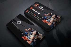 Fitness/Gym Business Card, a Business Card Template by GreenPixi