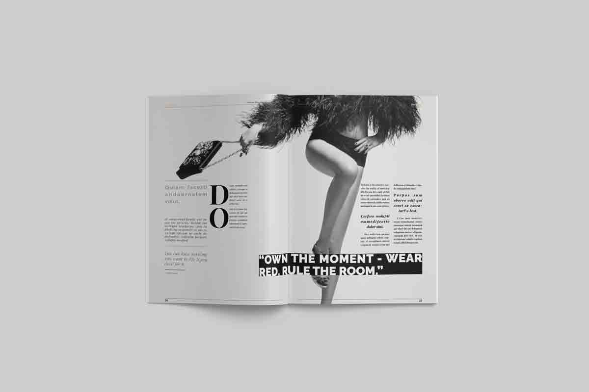 Modern Fashion Magazine Layout, a Magazine Template by Swayang (Photo 17 of 23)