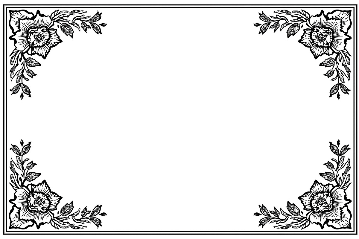 Elegant Floral Border Vector Set, an Illustration by Gfx_Store (Photo 3 of 9)