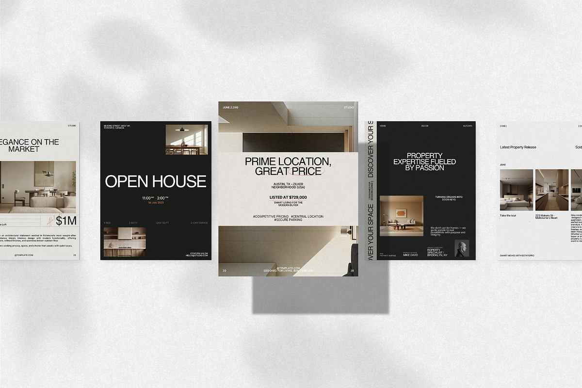 Real Estate Social Media Post Kit, a Social Media Template by Prapti Design (Photo 5 of 10)