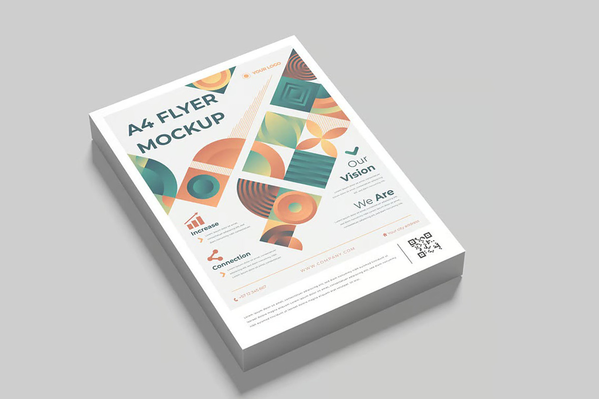 Flyer Mockup, an Advertising Mockup by Se٧enStudio (Photo 1 of 4)
