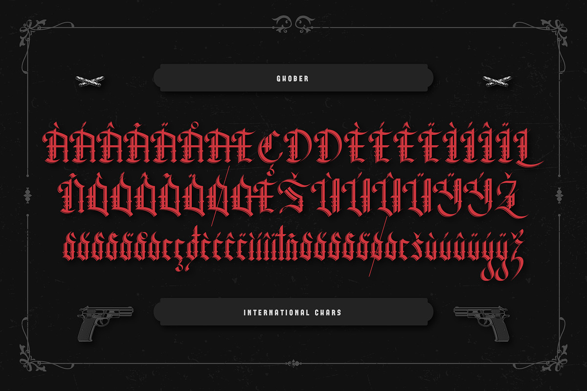 Ghober Display Blackletter, a Blackletter Font by infernostudio3 (Photo 12 of 13)
