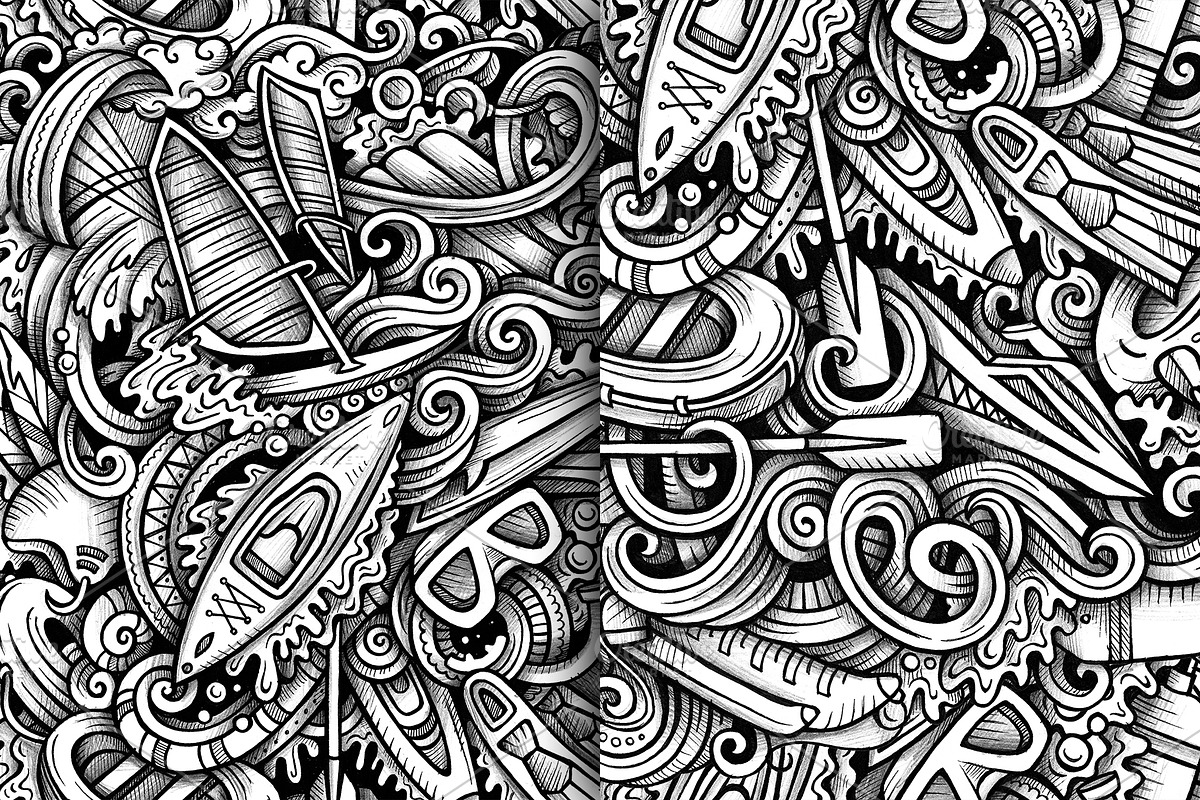 Summer Sport Graphics Patterns, a Pattern Graphic by BALABOLKA (Photo 6 of 7)