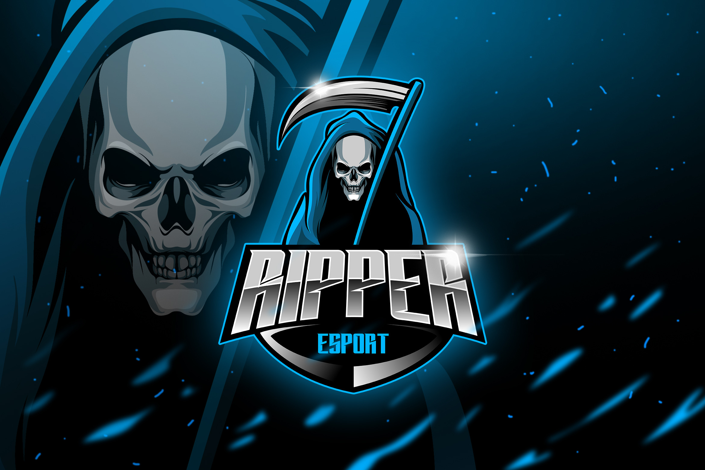 Ripper - Mascot & Esport Logo, a Branding & Logo Template by AQR Studio