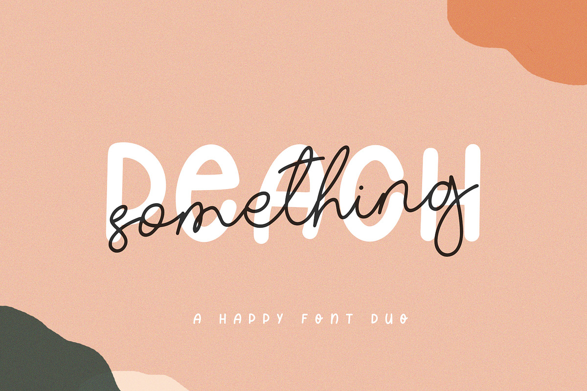 Something Peach, a Script Font by Paul Hewitt (Photo 1 of 9)