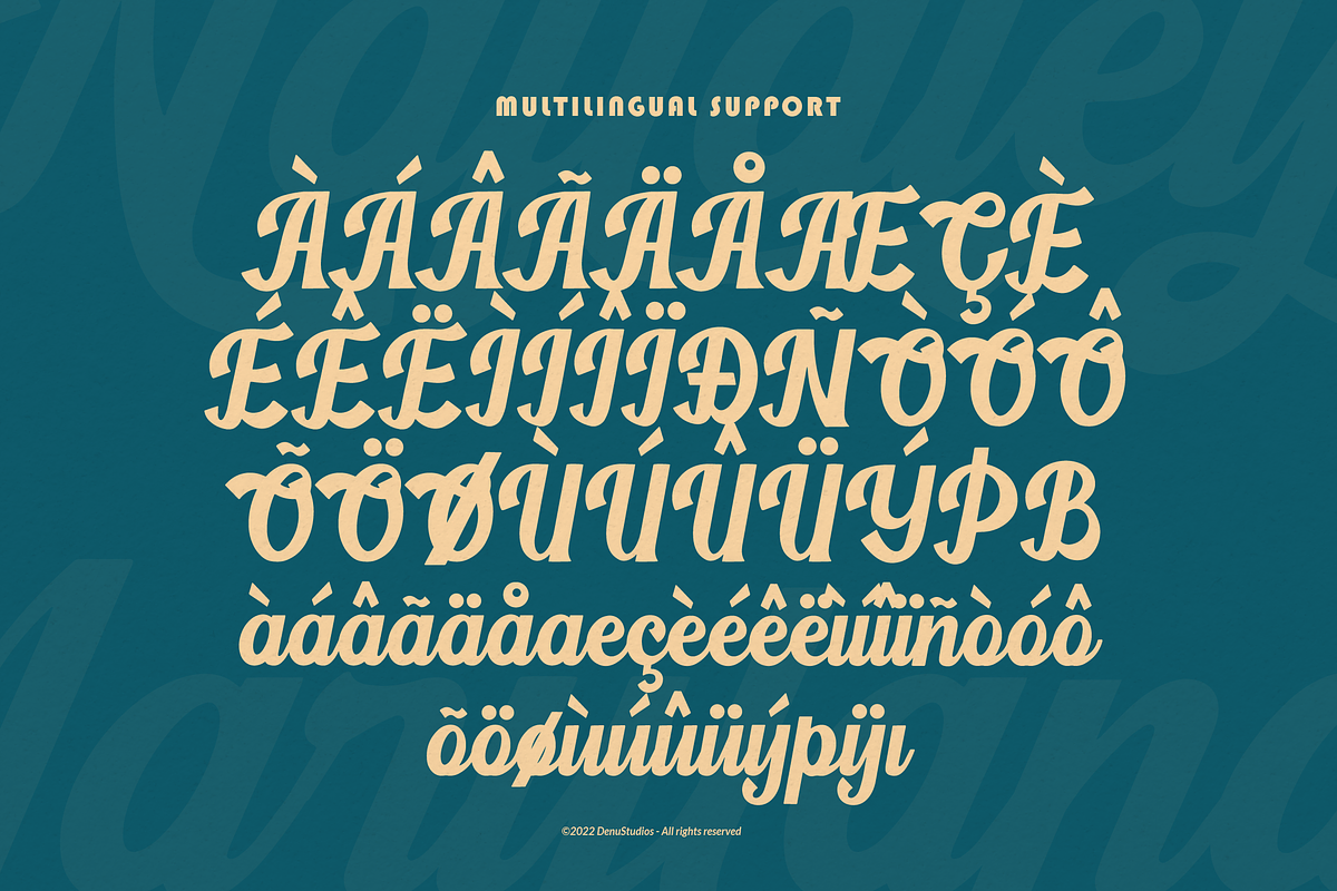 Naftaley Maryland Retro Bold Script, a Script Font by Denustudios (Photo 11 of 12)
