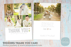 AW002 Wedding Thank You Card